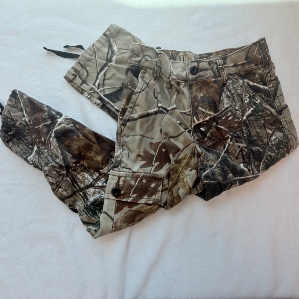 RedHead Cargo Pants Boys XS Camo Excellent RealTree AP Utility Gorpcore F01-H19